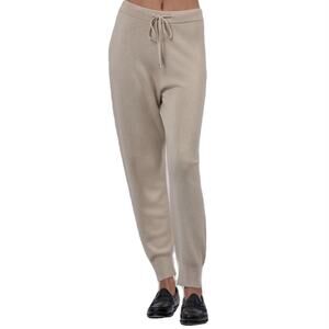 ATM Cashmere Silk Beige Jogger Pants Lounge Pant XS Quiet Luxury Minimalist